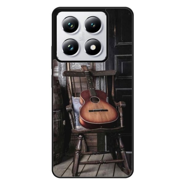 Förstärkt silikonskal med tryck kompatibel med Xiaomi 14T 4G Gitarr