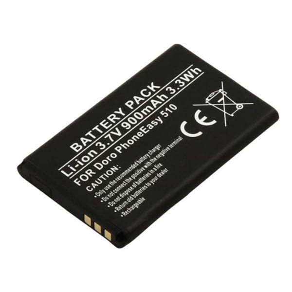 Batteri - AVIZAR - Doro PhoneEasy 510 - Li-ion 3.7V - 900mAh - Inbyggt överspänningsskydd