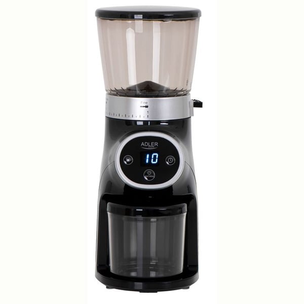 Professionell Kaffekvarn, Stålmalningar, 31 Malinställningar, Kaffe 90g/m Adler AD4450 300W Svart