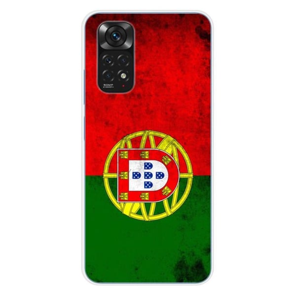 Siliconefodral - Kompatibel med Xiaomi Redmi Note 11 4G - design med Portugals flagga