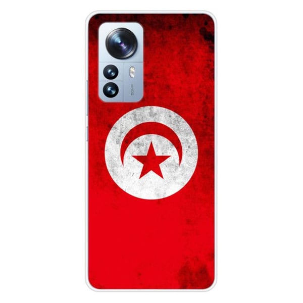 Siliconehölje - Kompatibelt med Xiaomi Mi 12 Pro - design med Tunisien flagga