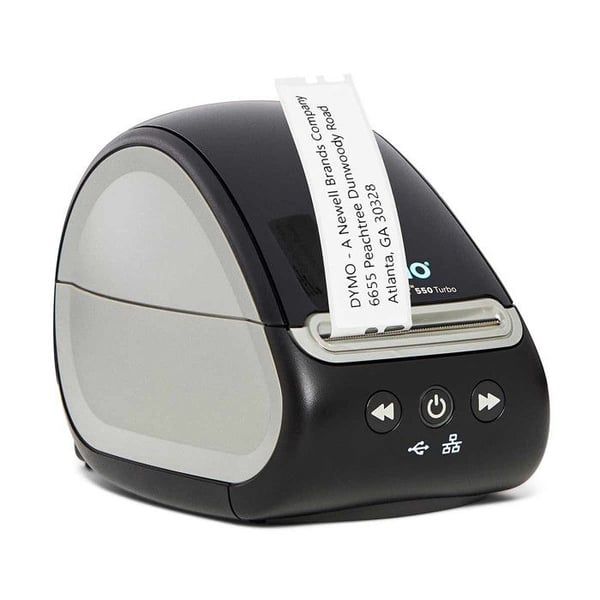 DYMO LabelWriter 550 Turbo, höghastighetsetikettskrivare, bläckfri, LAN-anslutning, PC/Mac, etikettigenkänning