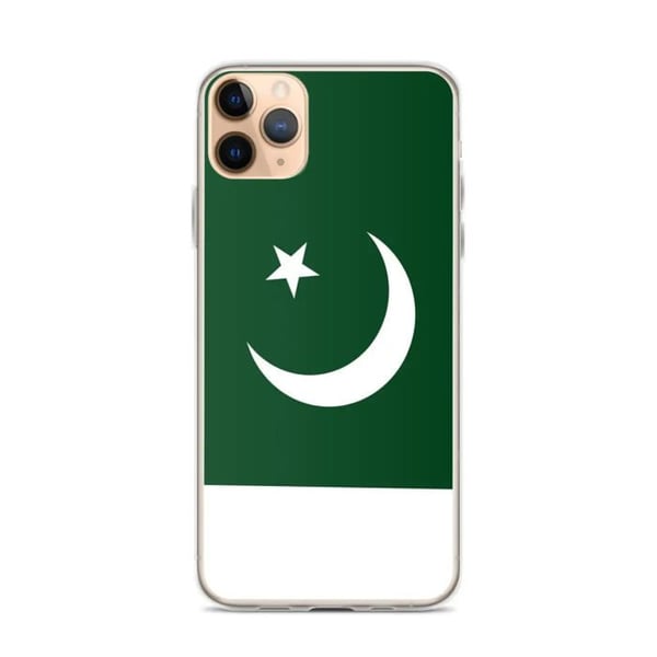 iPhone-fodral - Flerfärgad - Pakistanflagga - Mjuk - Silikon - Vertikalt modell