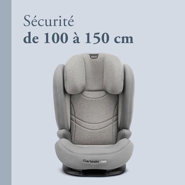 Inglesina Cartesio i-Size Isofix bilsæde til børn 3-12 år Moon Grey