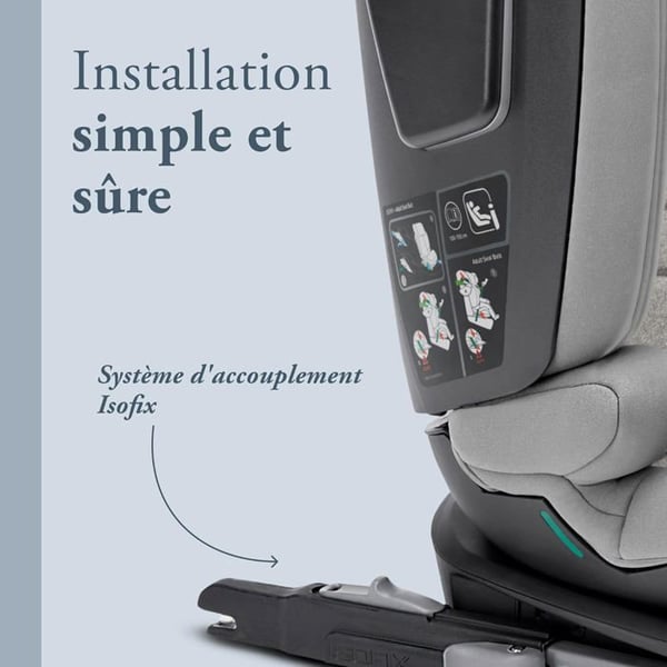 Inglesina Cartesio i-Size Isofix bilsæde til børn 3-12 år Moon Grey