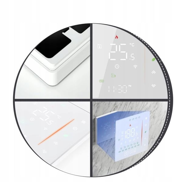 Thermostat Zigbee - ARHATREYA - Elektrisk Uppvärmning - Programmerbar - Vit