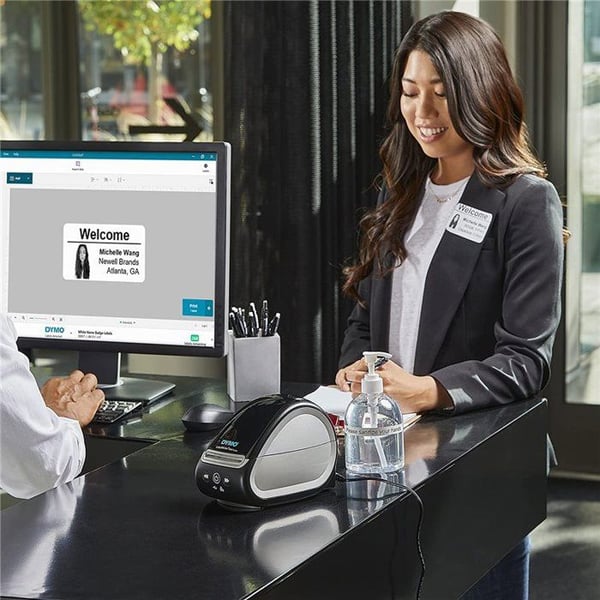 DYMO LabelWriter 550 Turbo, höghastighetsetikettskrivare, bläckfri, LAN-anslutning, PC/Mac, etikettigenkänning