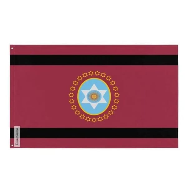 Flagga för Salta – 60 x 90 cm – Hållbar Polyester – 2 Metallöljettar – Inomhus / Utomhus – Pixelforma