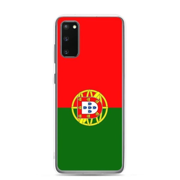 Mobilskal – Portugals flagga – Kompatibel med Samsung Galaxy S20 Ultra – Mjuk fodral – Slitstark och stöttålig – Pixelforma