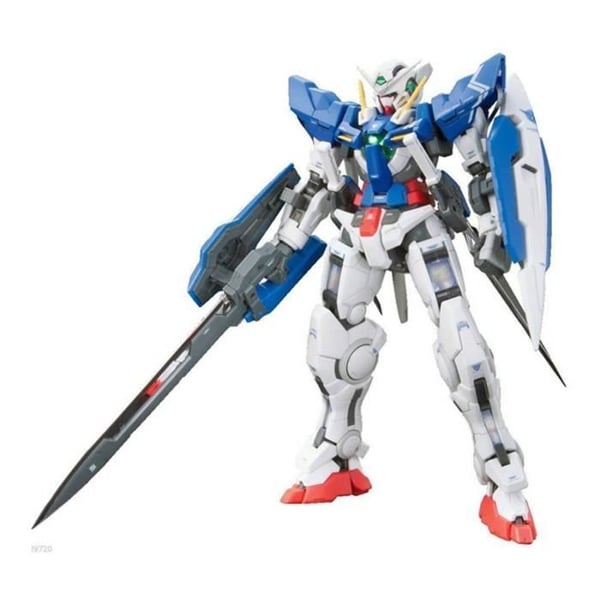 Maquette Gundam - Bandai Hobby - Exia Gunpla RG 1/144 - Rörlig armatur - SNAPFIT - Vit
