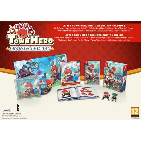 Brädspel - Little Town Hero - Big Idea Edition - NIS - 10 år - Inomhus - Barn - Mixat - Rollspel- USED