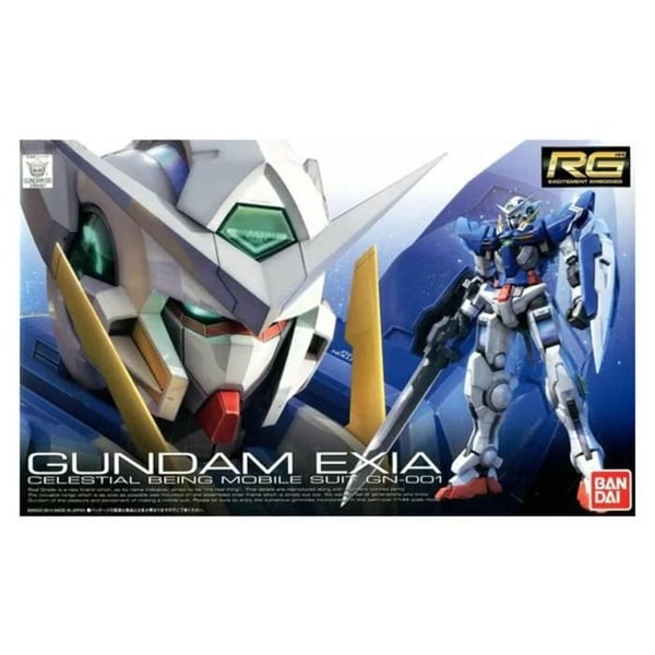 Maquette Gundam - Bandai Hobby - Exia Gunpla RG 1/144 - Rörlig armatur - SNAPFIT - Vit
