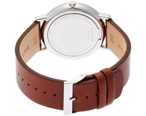 Klocka - Skagen - SIGNATUR SKW6355 - Kvarts - Läder - Silver/Blå