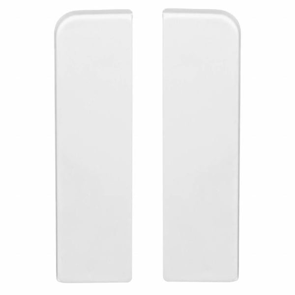 PROVISTON Hörn för MDF-list 15 x 58 mm Plast Vit Tillbehör för lister 2 stycken