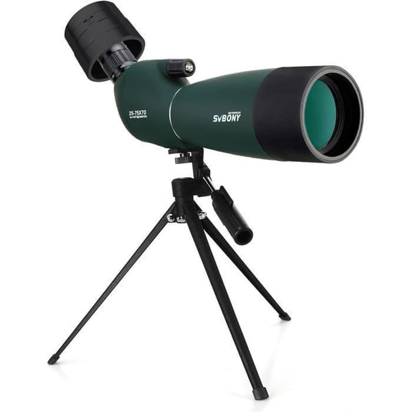 Svbony SV28 Kikkert 25-75x70mm med WiFi-kamera SC002, stativ och telefonadapter för målskytte, observation av