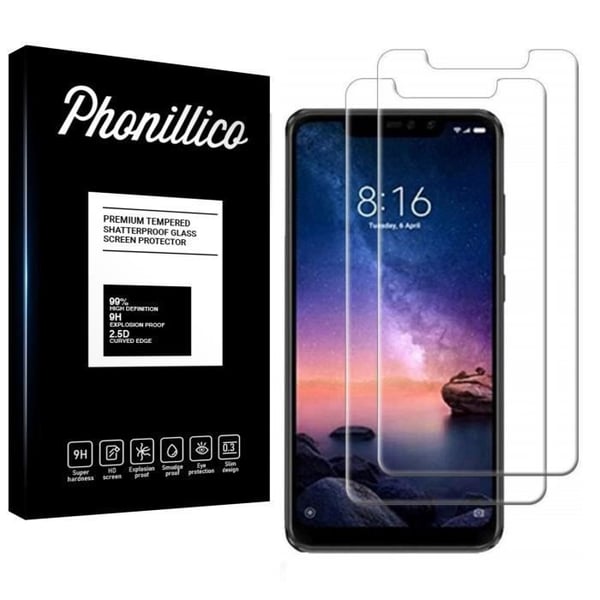 Verre Härdat Xiaomi REDMI NOTE 6 PRO - [Pack 2] Filmskydd Ultra Resistent [Phonillico®]