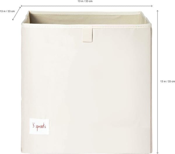 Leksaksväska och bin - Får leksakslåda - 100% polyester - Grå - 33x33x33 cm