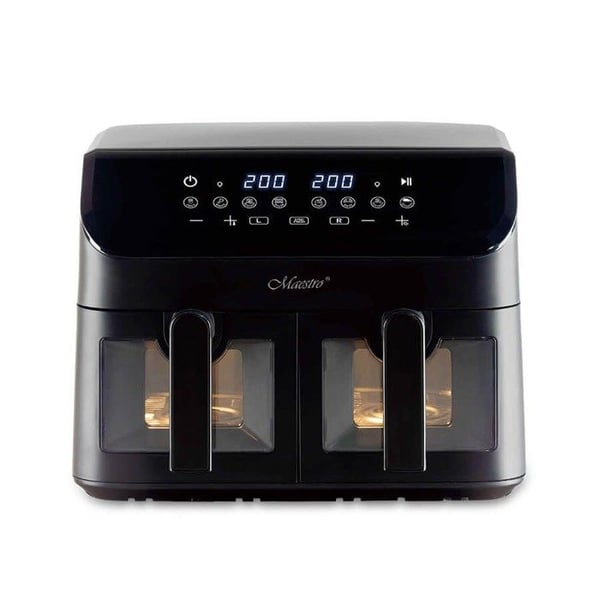 Luftfritös - MAESTRO - MR-758 - 2 x 4,5 L - 8 program - 200 °C max - Svart - Non-stick beläggning