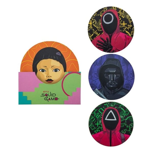 Cinereplicas - Squid Game - Pack med 4 coasters Squid Game