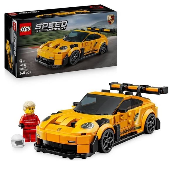 LEGO Speed Champions 77239 Supercar Porsche 911 GT3 RS - Lekebil för barn 9 år