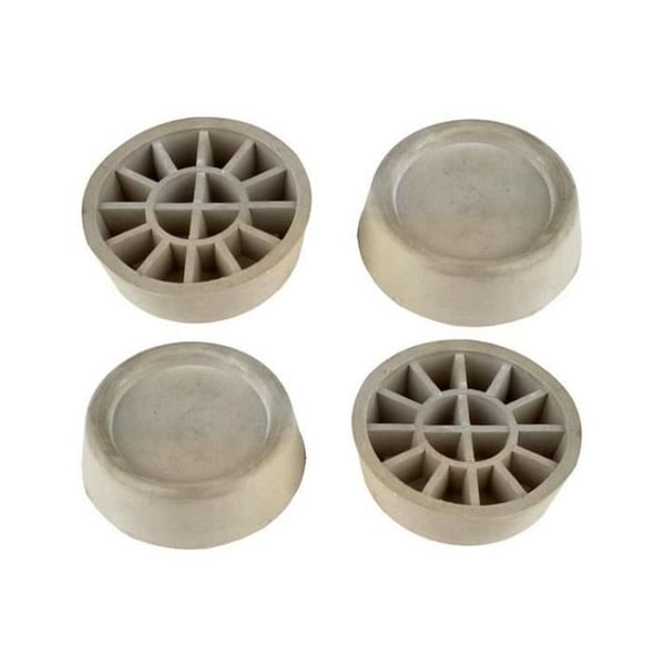 Anti-vibrationspatiner - WHIRLPOOL - Bok x 4 - Diameter 4,5 cm - Golvskydd - Vibrationabsorbering