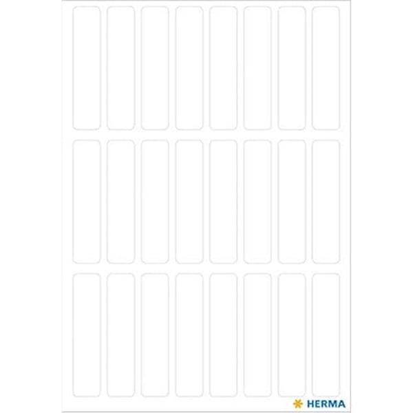 Mångsidiga etiketter - HERMA - 168-pack - 8 x 36 mm - Självhäftande - Miljövänliga