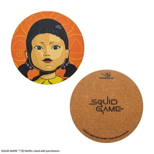 Cinereplicas - Squid Game - Pack med 4 coasters Squid Game