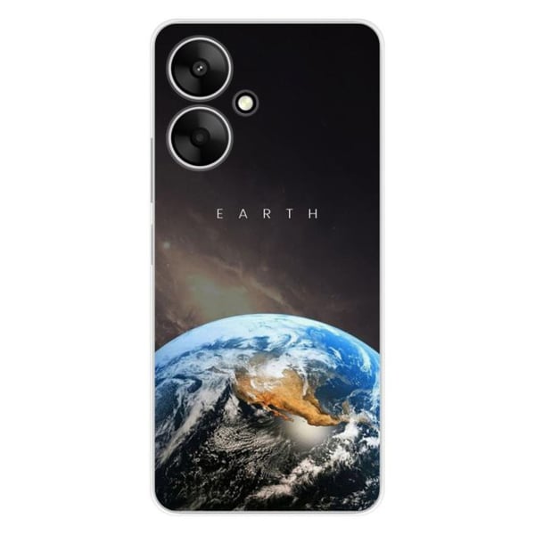 Tryckt silikonfodral som är kompatibelt med Xiaomi Redmi 13C 5G Earth