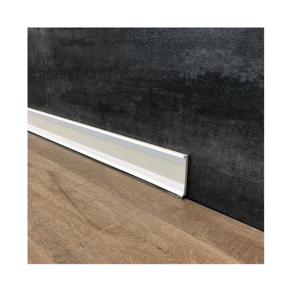 Plint PVC 11,8 x 58 x 2500 mm Transparent mjuk kant av PROVISTON vit