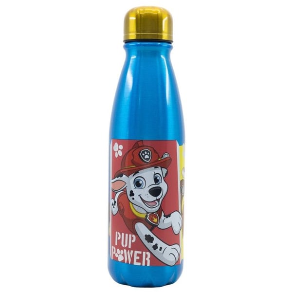 Aluminumflaska - Paw Patrol - Pup Power - 600 ml - Skruvkork - Unisex
