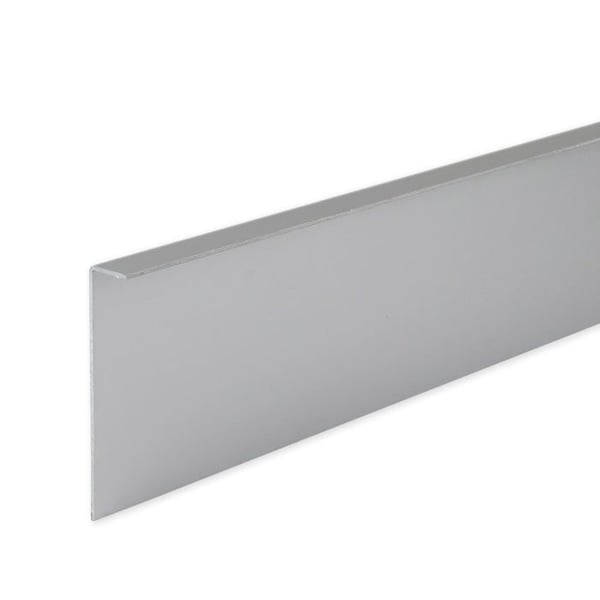 PROVISTON Klosslist för limning H 60 mm l 6 mm L 2500 mm anodiserad silver aluminium, ej borrad