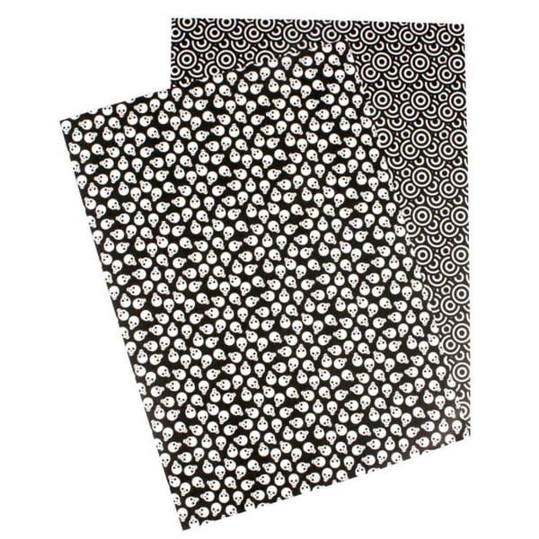 MégaCréa DIY - Washi-papper Klisterpapper A4 2 ark Dödskalle