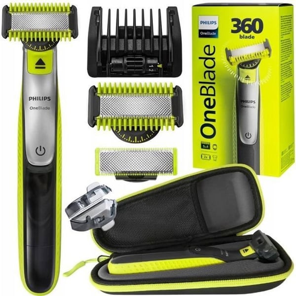 Ansikts- och kroppstrimmer - Philips - OneBlade QP2834 20 - 360° blad - Vattentät - 60 minuters batteritid