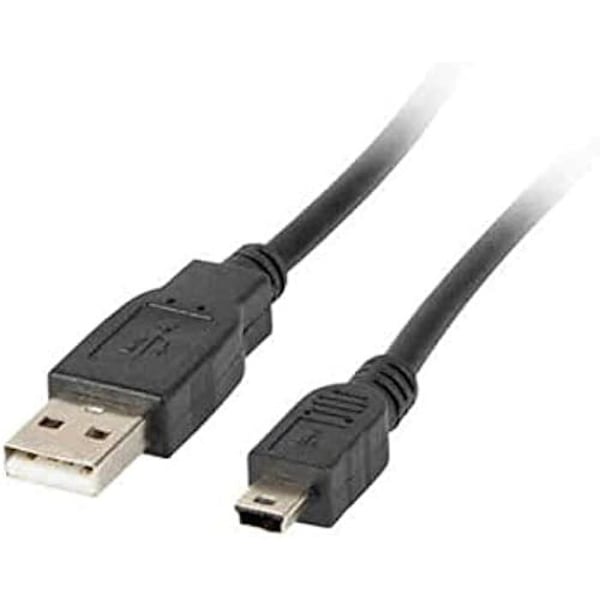 USB-kabel - LANBERG - 1.8m - USB 2.0 - Hane/Mini - Svart
