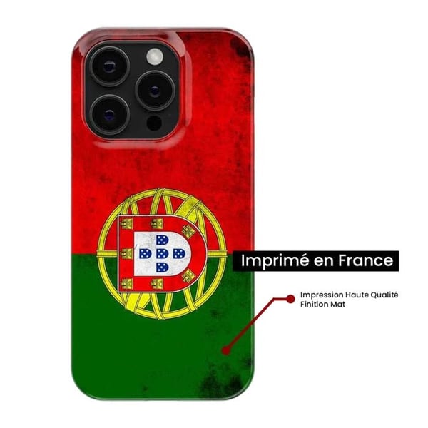 1001Coques - Silikonfodral kompatibelt med Realme 12 5G - Mönster med Portugals flagga - Originaldesign tryckt i Frankrike