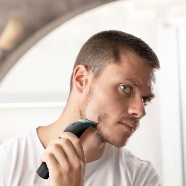 Cecotec PrecisionCare OneShave Ansiktsrakapparat, Blad i Rostfritt Stål, 3 Kammar (1/3/5 mm), Förvaringsbas