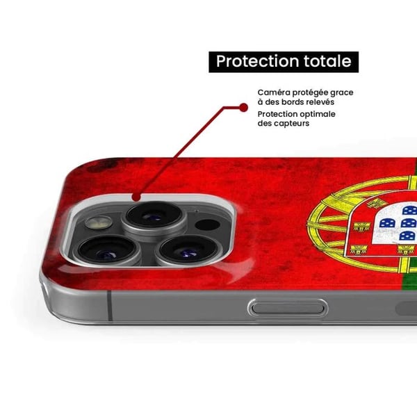 1001Coques - Silikonfodral kompatibelt med Realme 12 5G - Mönster med Portugals flagga - Originaldesign tryckt i Frankrike