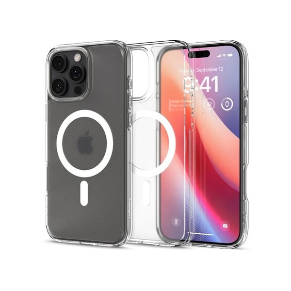 Spigen Ultra Hybrid MagSafe-fodral för iPhone 16 Pro - Frost Clear