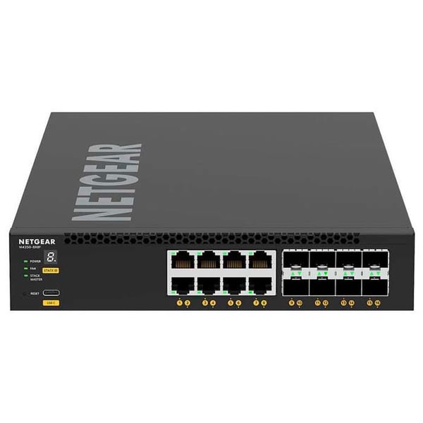 NETGEAR XSM4316 - Hanterbar Ethernet-switch 8 portar 10 Gigabit 8x SFP+ - Rackbar