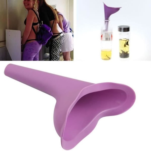 Getek Portable Dam Urinal Camping Resor Urinering Toalett Urin Device Lila