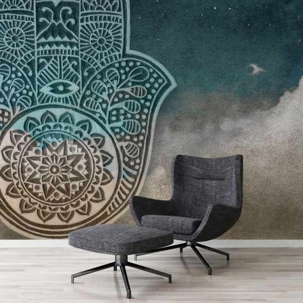 A.S. Creation Tapet kollektion Atelier 47 DD117555 Oriental Blå