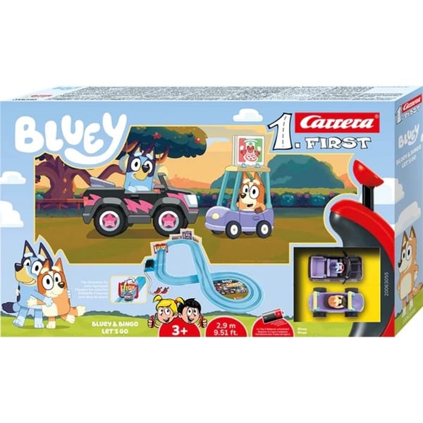 Första Cirkuitt av bilen Bluey & Bingo - Låt oss gå