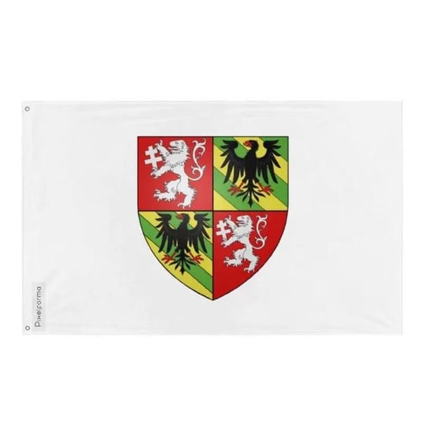 Dorval Flagga – 90 x 150 cm – Hållbar Polyester – 2 Metallöglor – Inomhus / Utomhus – Pixelforma