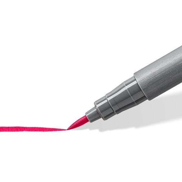 12 filtpennor - Borstspets - Staedtler - Pigment Arts Pen - Pastellfärger