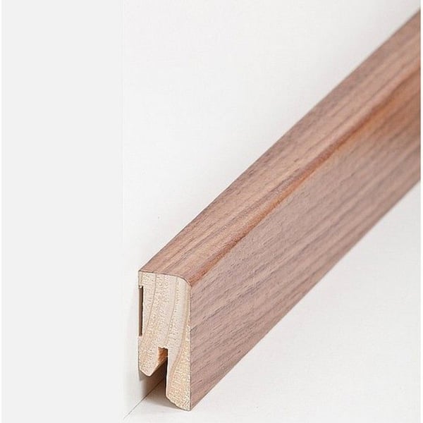 PROVISTON Fanerad träsockel 16 x 40 x 2500 mm valnöt 12,5 meter | 5 stycken