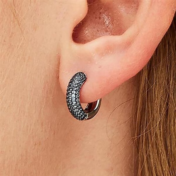 Örhängen - BROSWAY - FCL116 - Sterling silver - Kubisk zirkonia - Ljusblå