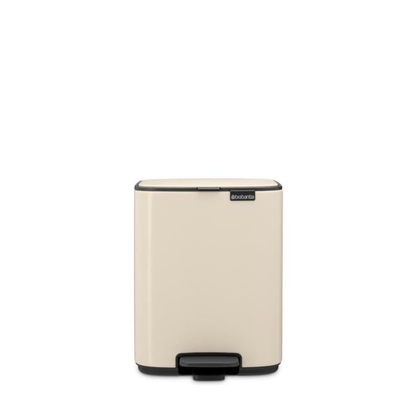 Brabantia Pedalhink Bo, 7 liter, Soft Close-lås, inre plastbehållare - Soft Beige