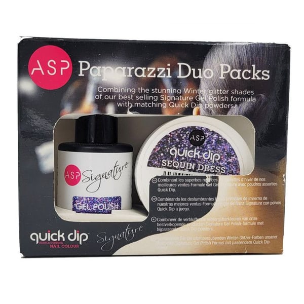 ASP - Kit Duo Paparazzi - Quick Dip & Signature - Paljetklänning
