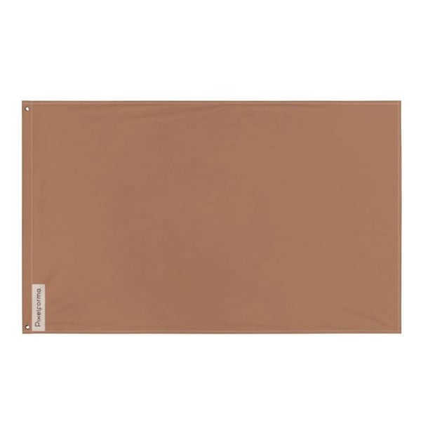 Brunt Flagga – 120 x 180 cm – Hållbar Polyester – 2 Metallöglor – Inomhus / Utomhus – Pixelforma