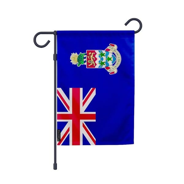 Flagga Kvarn Caymanöarna – 32 x 47.5 cm – Hållbar Polyester – Vertikal Form – Utomhus – Pixelforma